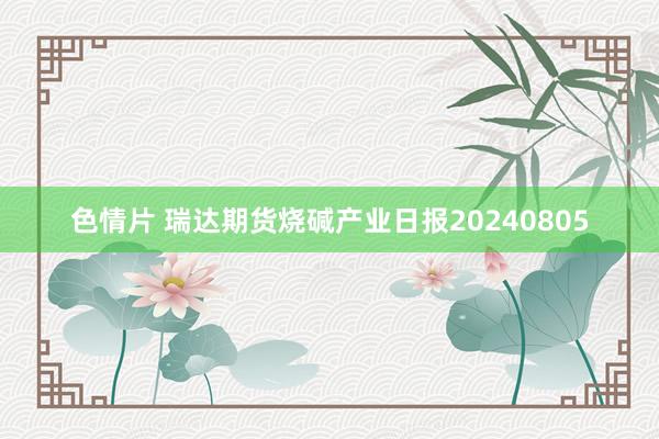 色情片 瑞达期货烧碱产业日报20240805