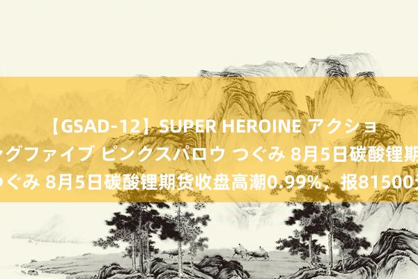 【GSAD-12】SUPER HEROINE アクションウォーズ 超翼戦隊ウィングファイブ ピンクスパロウ つぐみ 8月5日碳酸锂期货收盘高潮0.99%，报81500元