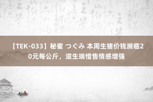 【TEK-033】秘蜜 つぐみ 本周生猪价钱濒临20元每公斤，滋生端惜售情感增强